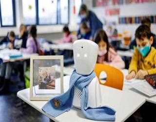 A Robot 'Avatar' attends school for III German boy