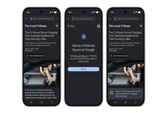 Google introduces embeddable Preferred Sources button for websites