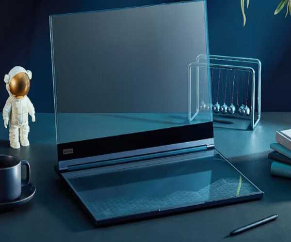 World's first transparent laptop in MWC 2024 bring by Lenovo