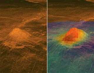 NASA's Magellan Radar Detects Signs of Active Volcanoes on Venus