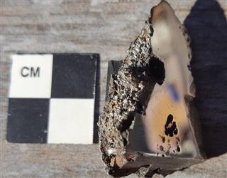 Two new minerals discovered in a 15 metric tonne meteorite : crashed in Africa.