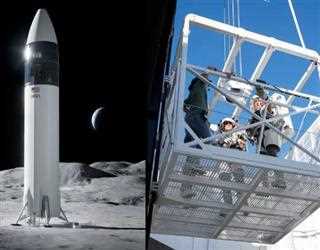 NASA's testing of SpaceX starship elevator for future moon landing
