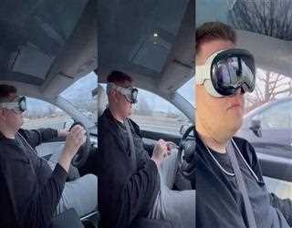 Tesla drivers couldn't wear Apple's Vision Pro, why?